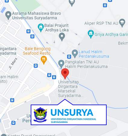 Peta dan Lokasi UNSURYA Jakarta Nomor